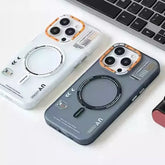 Matte Magnetic Phone Case with Metal Lens Frame